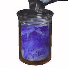 scooping internet shaquille preparing a drink blue spirulina smoothie coconut cloud smoothie