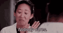 Nobody Cares Yang GIF - Nobody Cares Yang Greys GIFs