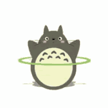 Totoro Miyazaki GIF - Totoro Miyazaki Hula Hoop GIFs