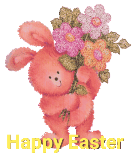 Easter Bunny Sticker - Easter Bunny Happy Stickers