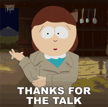 Thanks For The Talk Liane Cartman GIF