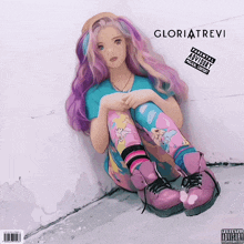 gloria trevi 's parental advisory album cover features a girl with pink hair
