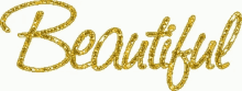 Beautiful Text Glitter Gold Oprah GIF