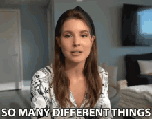 So Many Different Things Amanda Cerny GIF - So Many Different Things Amanda Cerny Many Different Things GIFs
