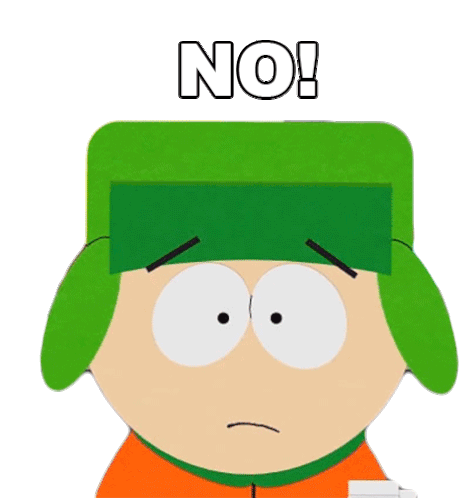 No Kyle Broflovski Sticker - No Kyle Broflovski South Park Stickers