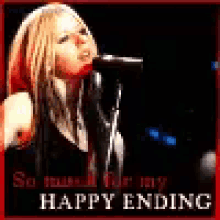 Avril Lavinge Happy Ending GIF - Avril Lavinge Happy Ending Singer GIFs