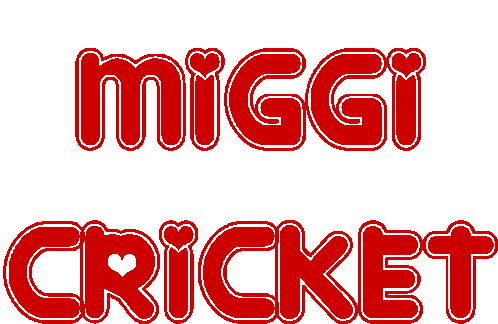Miggi Cricket Sticker - Miggi Cricket Stickers
