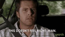 Shawn Spencer James Roday GIF - Shawn Spencer James Roday Feels Wrong GIFs