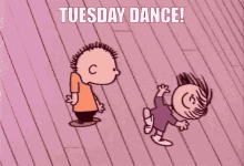Tuesday Dance Charlie Brown GIF