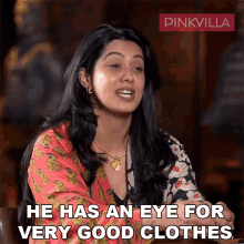 He Has An Eye For Very Good Clothes Eka Lakhani GIF - He Has An Eye For Very Good Clothes Eka Lakhani Pinkvilla GIFs