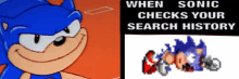 When Sonic Checks Your Search History GIF