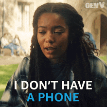 I Don'T Have A Phone Marie Moreau GIF - I Don'T Have A Phone Marie Moreau Gen V GIFs