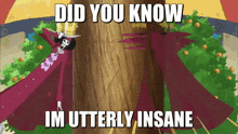 Did You Know Im Utterly Insane Brook GIF - Did You Know Im Utterly Insane Utterly Insane Brook GIFs