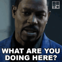 What Are You Doing Here Orlando Duncan GIF - What Are You Doing Here Orlando Duncan The Family Business GIFs