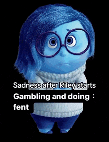 Sadness Riley GIF - Sadness Riley Gambling GIFs