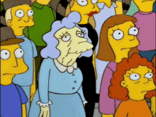 the simpsons simpsons old lady applause clapping