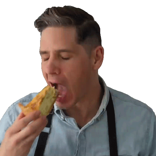 Eating Pie Brian Lagerstrom Sticker - Eating Pie Brian Lagerstrom Hungry Stickers