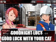 goodnight lucy good luck with your cat atsuro devil survivor devil survivor devil survivor3ds