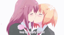 Hop On Ready Or Not GIF - Hop On Ready Or Not Anime Kiss GIFs