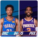 Oklahoma City Thunder (84) Vs. Phoenix Suns (75) Third-fourth Period Break GIF - Nba Basketball Nba 2021 GIFs