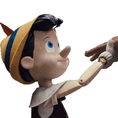 Holding Hands Pinocchio Sticker - Holding Hands Pinocchio Pinocchio Movie Stickers