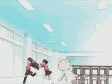 Azumanga Daioh Chase GIF - Azumanga Daioh Chase Cat Chase GIFs