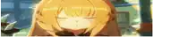 a close up of a cartoon character with her eyes closed