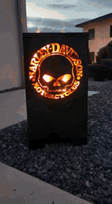 Harley Fire GIF - Harley Fire Skull GIFs