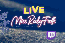 Miss Ruby Falls Live GIF - Miss Ruby Falls Live Twitch GIFs