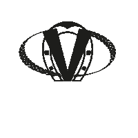 a black and white logo for vimar with a horseshoe in the center