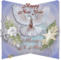 Happy Newyear And Merry Christmas Sticker - Happy Newyear And Merry Christmas Stickers