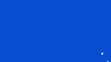 a cartoon character flying through the air with a blue background