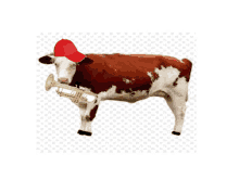 Funny Cow GIF - Funny Cow Trumpet GIFs