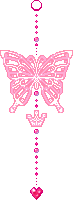 Butterfly Pink Sticker - Butterfly Pink Pixel Stickers