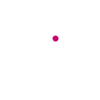 a pink circle is on a white background .