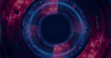 neon team logo on a dark blue background