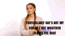 Ariana Grande Not My Cup Of Tea GIF