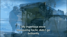 Human Snow Measuring GIF - Dumb Oops Measuring Tactic GIFs