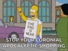 The End Is Near Homer Simpsons GIF - The End Is Near Homer Simpsons The Simpsons GIFs