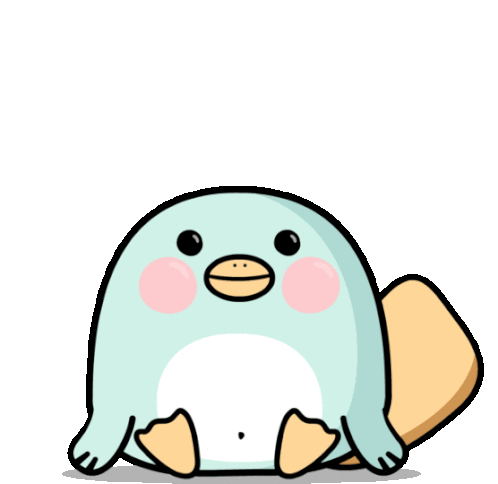 Wildly Excited Platypus! Sticker - Because Baby Animals Cute Adorable Stickers