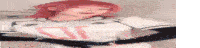 a blurry picture of a woman with red hair wearing a white shirt with a red letter d on it .