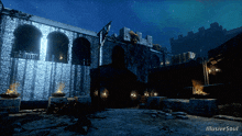 an illustration of a castle with the name illustrate soul on the bottom