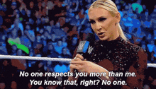 Wwe Charlotte Flair GIF - Wwe Charlotte Flair No One Respects You More Than Me GIFs