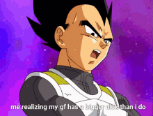 Me Realizing My Gf Has A Bigger Dick Than I Do Dragon Ball GIF - Me Realizing My Gf Has A Bigger Dick Than I Do Dragon Ball Vegeta GIFs