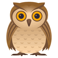 owl nature joypixels big eyes night