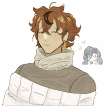 a drawing of a person with a watermark that says @alchemiare
