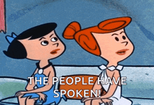 Betty Rubble Wilma Flintstone GIF - Betty Rubble Wilma Flintstone Eww Gross GIFs