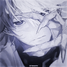 a drawing of a person with the name id zerwnn on the bottom