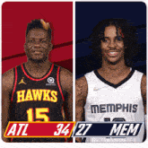 Atlanta Hawks (34) Vs. Memphis Grizzlies (27) Half-time Break GIF - Nba Basketball Nba 2021 GIFs