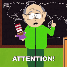 Attention Mr Garrison GIF - Attention Mr Garrison South Park GIFs